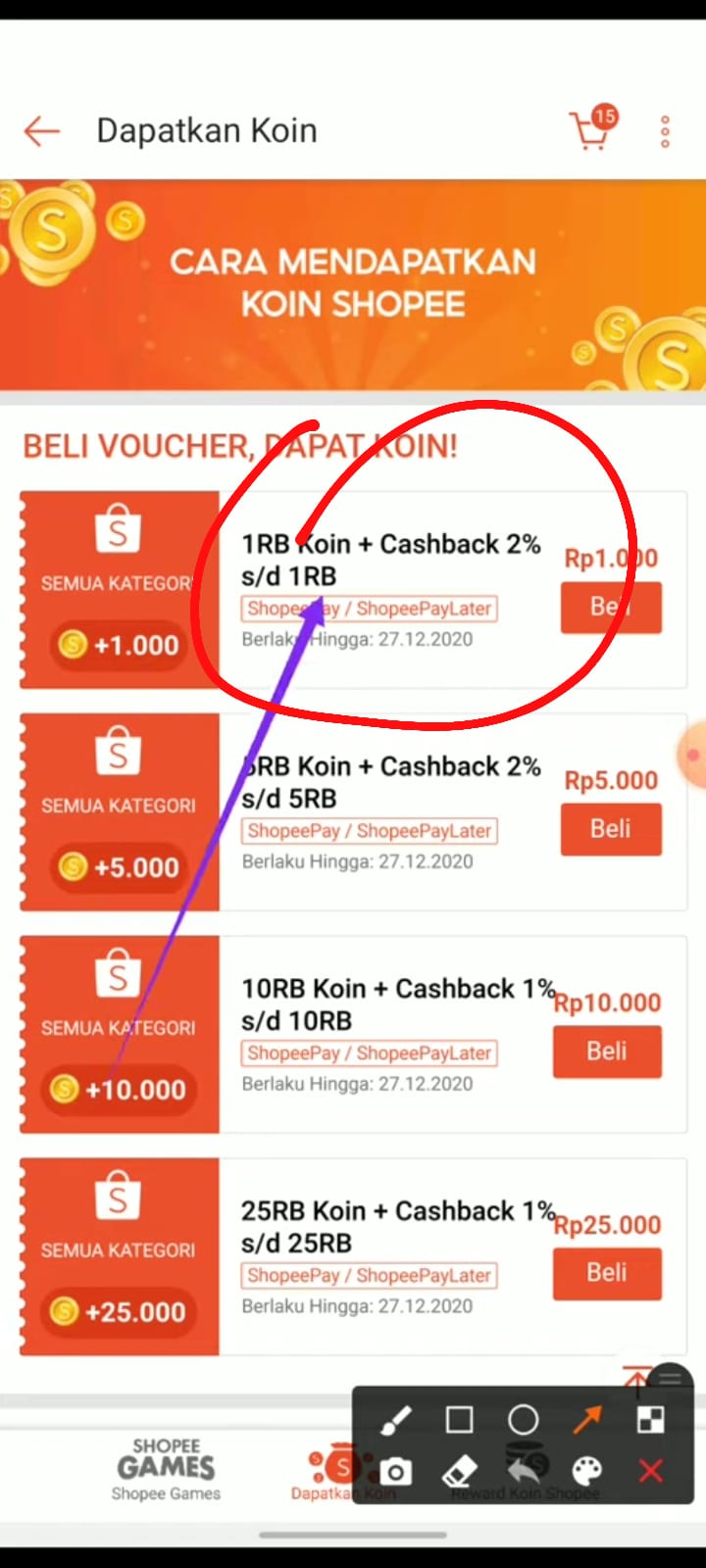 Cara Mengubah Saldo Shopeepay Menjadi Koin Shopee Tongbos