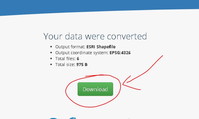 download hasil convert KMZ ke SHP