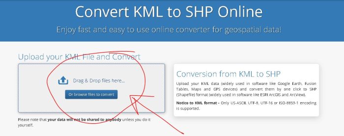 unggah file KMZ ke SHP di MyGeodata