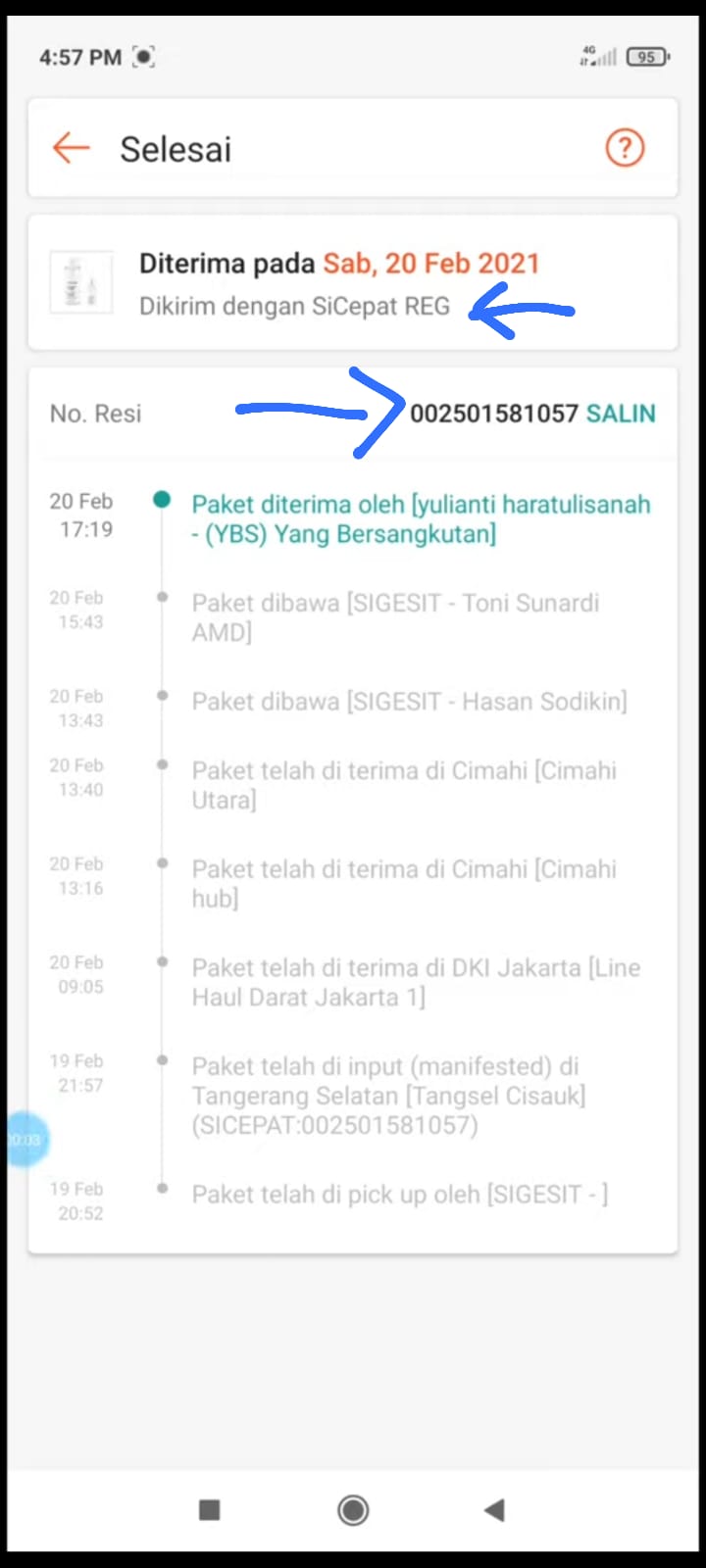 Cara Hubungi Cs Kurir Sicepat Paket Shopee Belum Sampai Tongbos