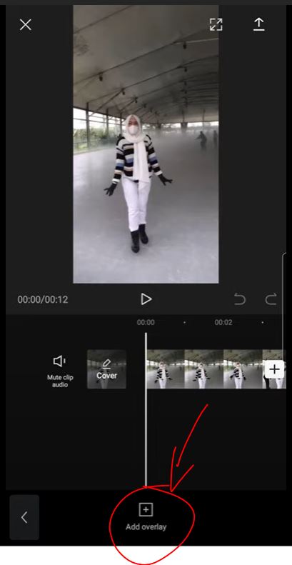 menambahkan overlay pada video Capcut