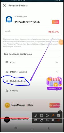 Pilih yang BCA Mobile Banking