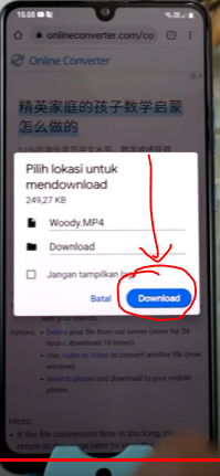 Klik download