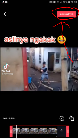 Halaman Trim Video Tiktok