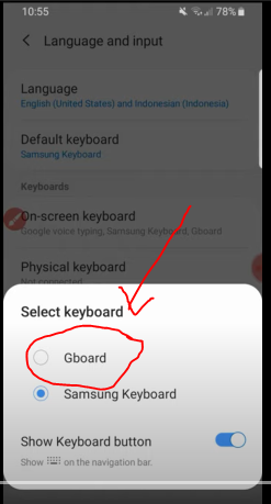 Select Gboard