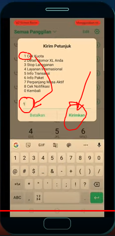 Ketik angka 1 lalu kirim