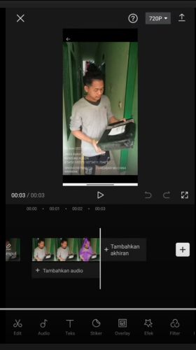 Edit video seperti biasa