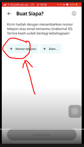 Tambahkan nomor telepon