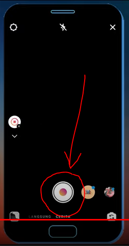 Klik pada ikon kamera