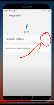 Aktifkan menu tampilkan notifikasi