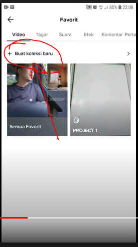Klik buat koleksi baru
