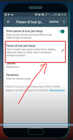 2 Cara Membuat Pesan Otomatis Di WhatsApp - Tongbos