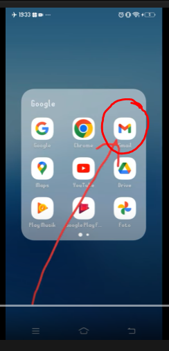 Buka aplikasi Gmail