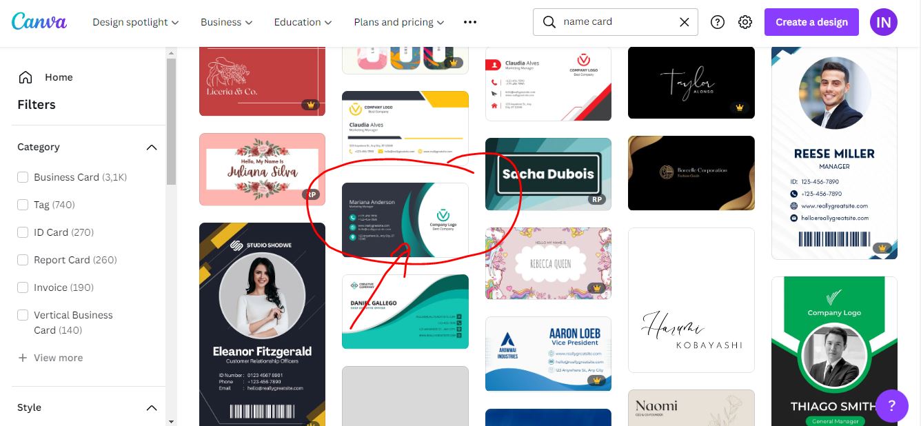 Cara Membuat Kartu Nama Secara Online Dan Gratis Di Canva - Tongbos