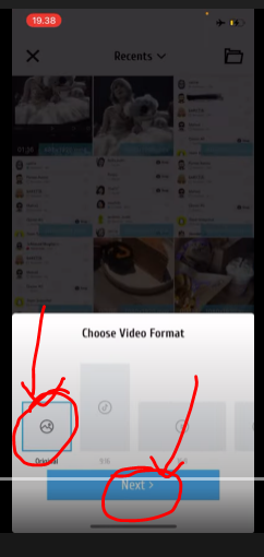 Pilih video format lalu klik next