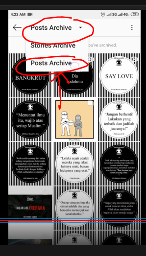 Pilih post archive